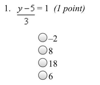 Y-5=1/3 Helpppp!!!!!!-example-1