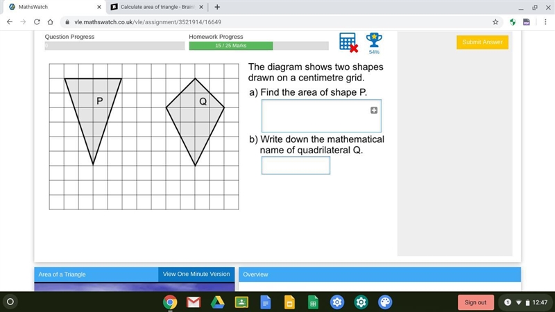 The diagram shows 2 different shapes ................................................................................................................... Thanks-example-1