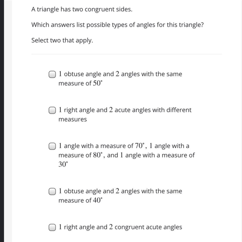 What is the two correct answer choices for this-example-1