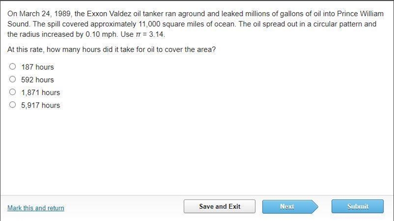 On March 24, 1989, the Exxon Valdez oil tanker ran aground and leaked millions of-example-1