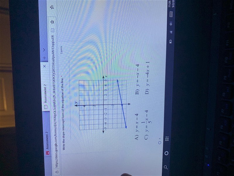 Write the slope intercept form-example-1