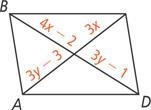 Find the values of the variables for which ABCD must be a parallelogram Could someone-example-1