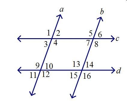 If <10 and <15 are congruent, which lines are parallel? A.lines b and c B.lines-example-1