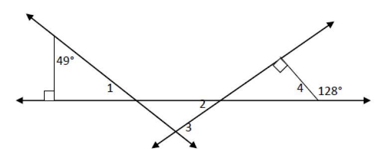 Find the measure of each numbered angle. Fill in your answers below: m<1 = m&lt-example-1