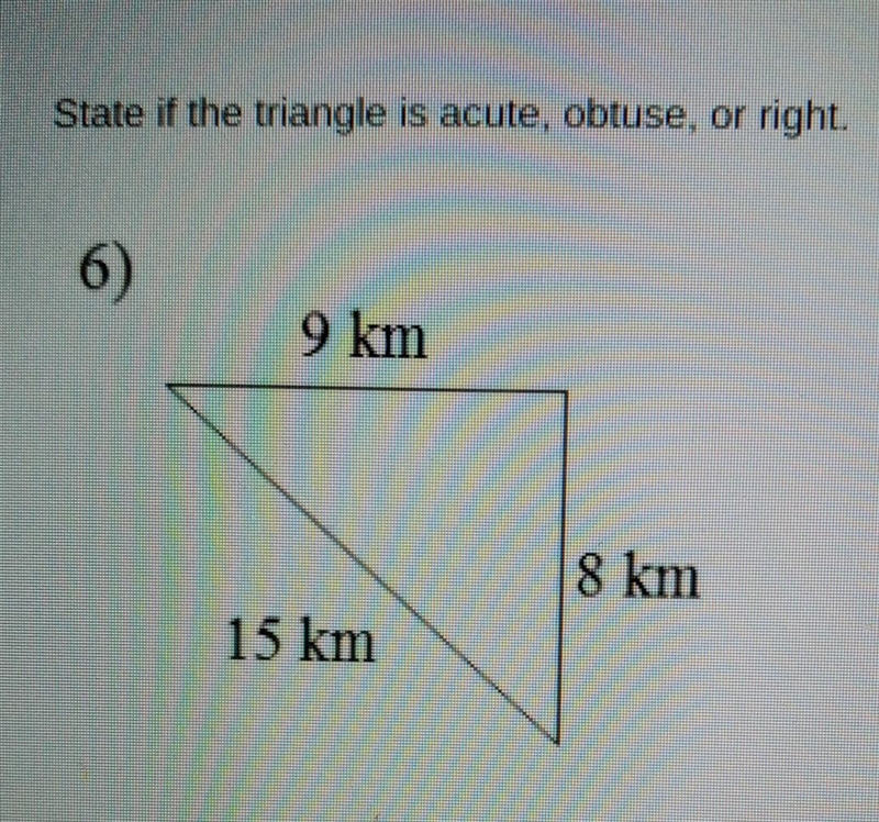 State if the triangle is acute, obtuse, or right. ​-example-1