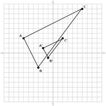 Find the scale factor to map ΔABC onto ΔA′B′C′. Question 19 options: A) 3 B) 1∕3 C-example-1