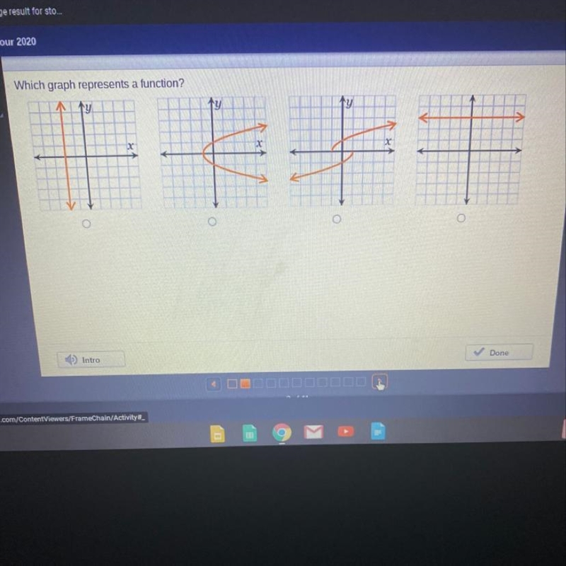 Which graph represents a function?-example-1