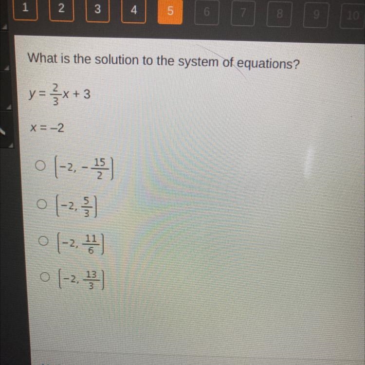 What is the solution to the system of equations?-example-1