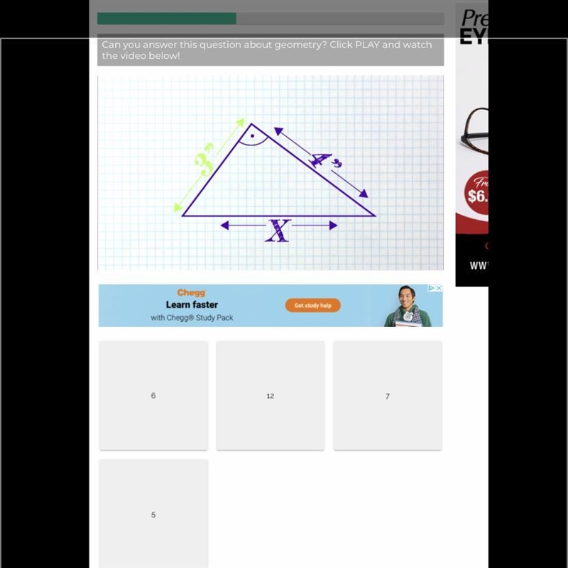 21 POINTS! what is value of x?-example-1