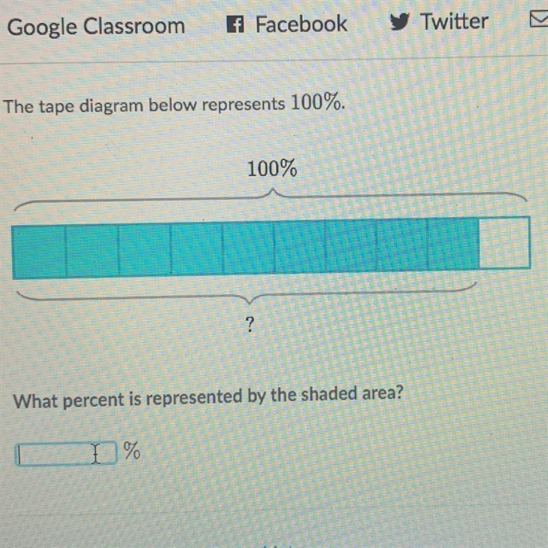 100% ? What percent is represented by the shaded area? 1% Stuck? Watch a video or-example-1