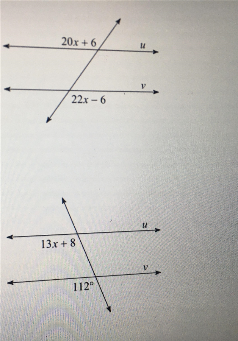 Need to find the value of x. PLEASE help!! Can someone please help me figure these-example-1