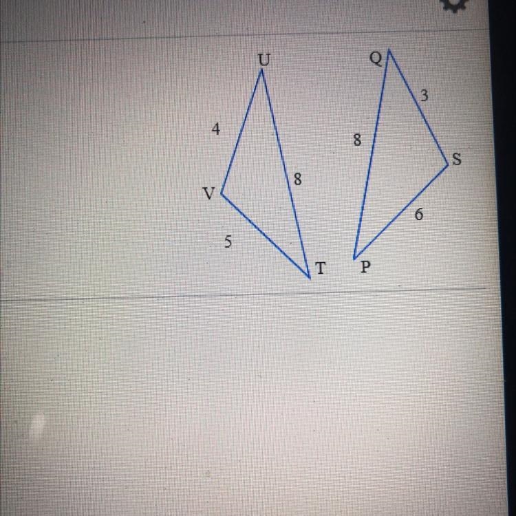 Determine whether the pair of triangles is congruent. Choose the correct answer below-example-1