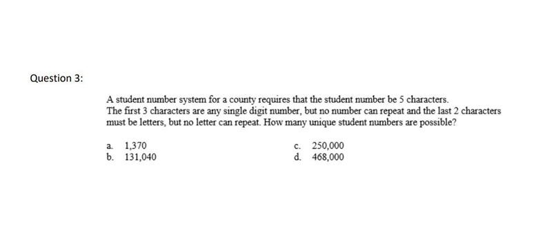 Please help! Correct answer only please! A student number system for a county requires-example-1