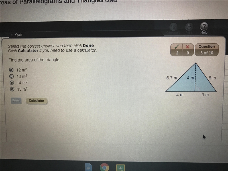 Find the area of the triangle Please help-example-1