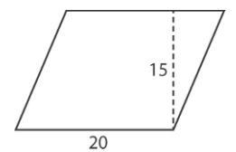 What is the area of the parallelogram below-example-1