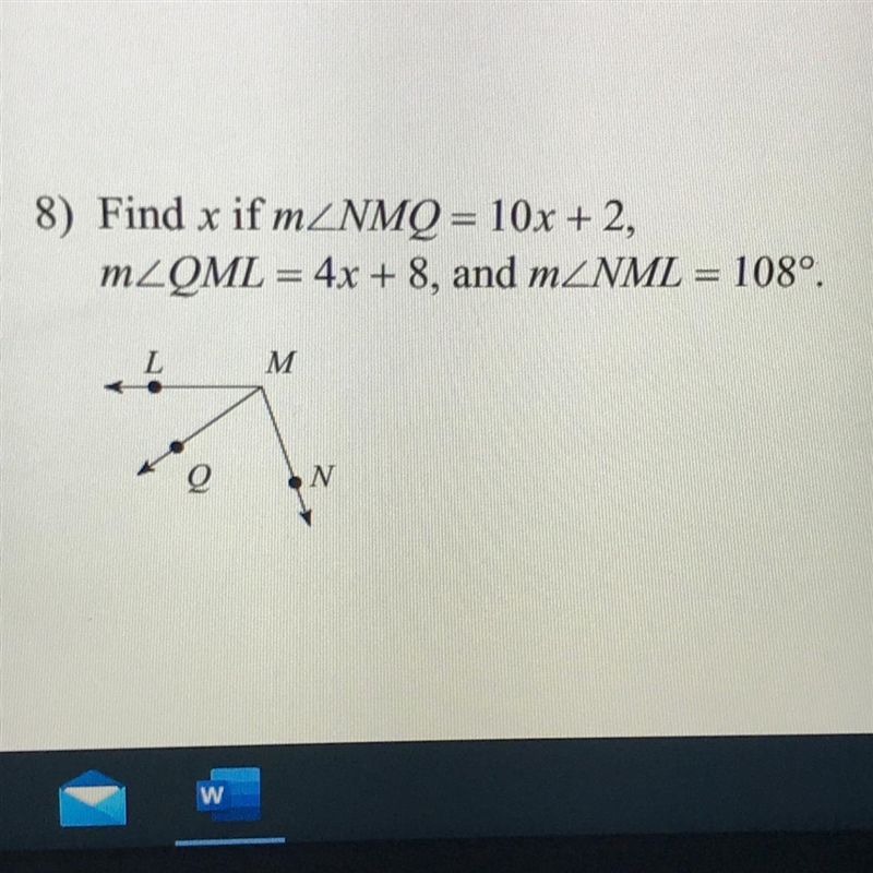 8) Find x if m m i’m-example-1