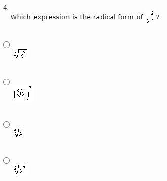 Which expression is the radical form of-example-1