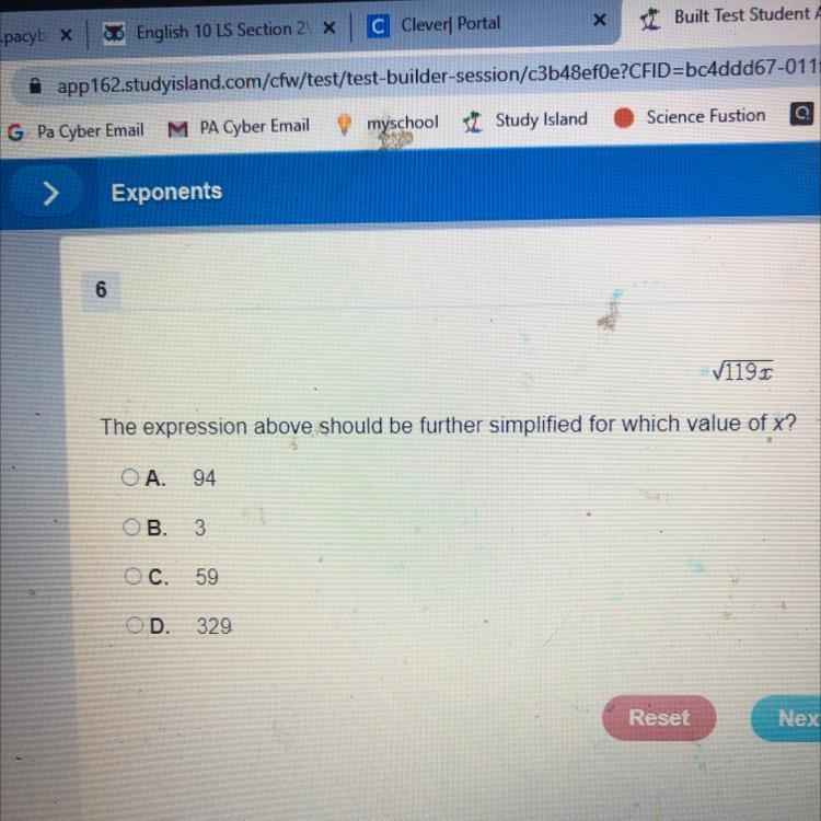 Expression above should be further simplified for which value of X?￼-example-1