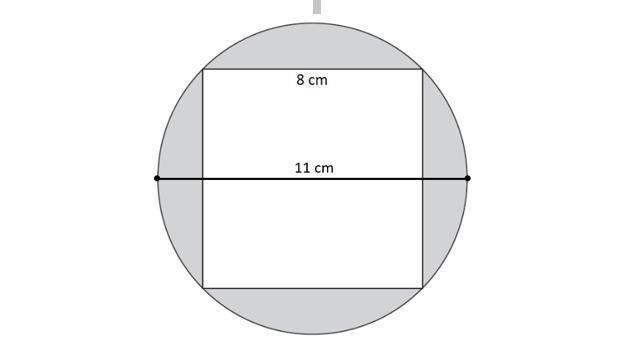 4. The figure shown was created by placing the vertices of a square within the circle-example-1