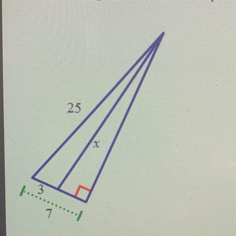 Find the unknown side length x write your answer in simplest radical form A.24 B.4squareroot-example-1