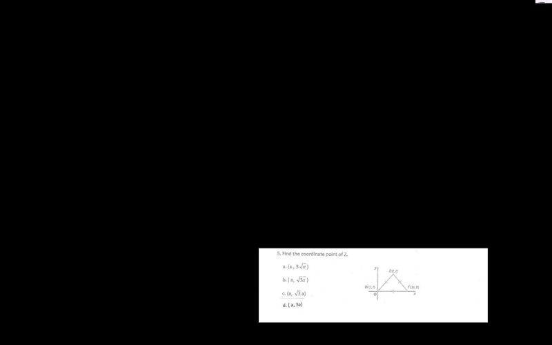 Find the coordinate point of z-example-1