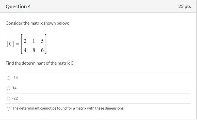 Please help! Correct answer only, please! Consider the matrix shown below: Find the-example-1