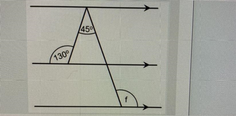 What is the measure of angle f?-example-1