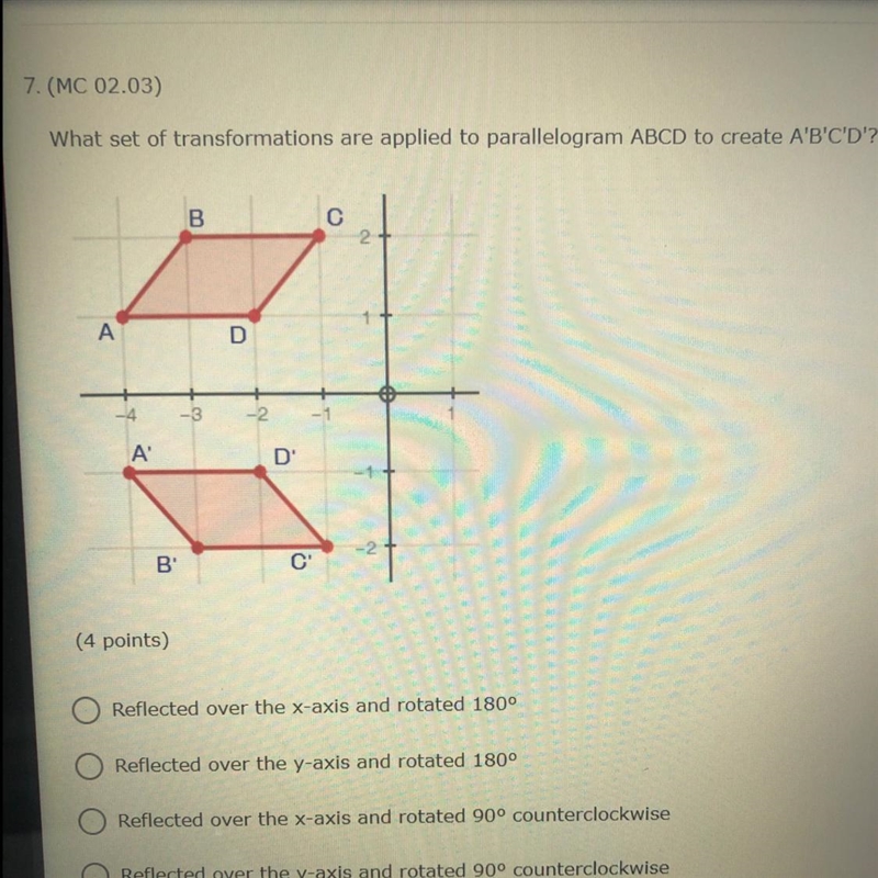 Please help me on geometry transformation and pls explain why it is the correct answer-example-1