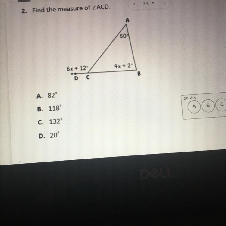 Find the measure of ZACD-example-1