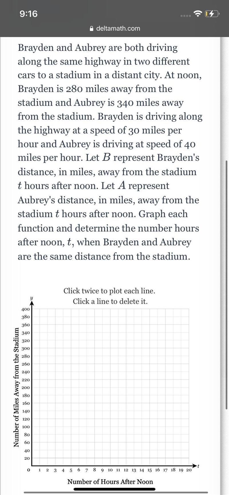 Brayden and Aubrey are both driving along the same highway in two different cars to-example-1