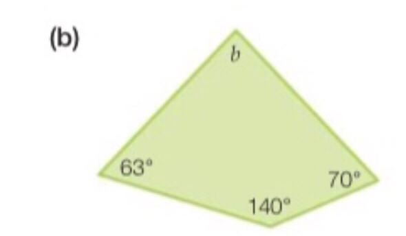 Help me solve (b) in this quadrilateral-example-1