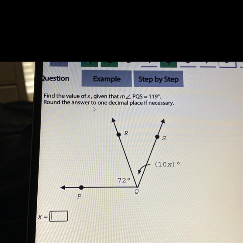 NEED THIS AND HOW U GOT THE ANSWER find the value of X given that M is greater than-example-1