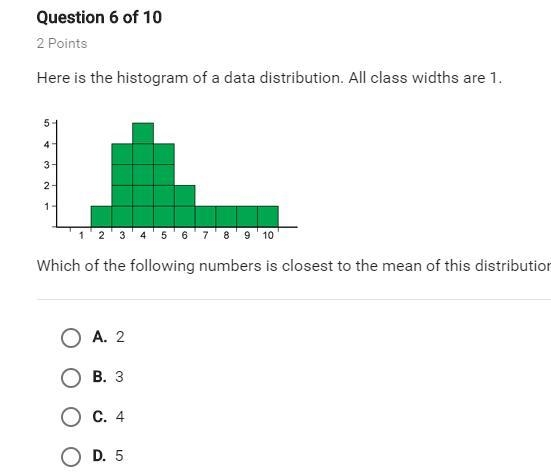 How would i find the mean of the histogram?-example-1