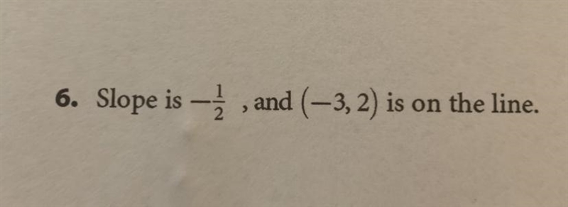 Write the equation of each line in slope-intercept form. (If possible please show-example-1