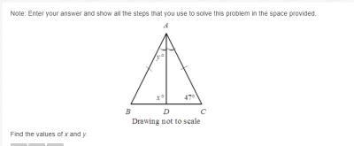 Find the values of x and y-example-1