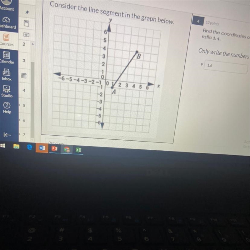 Find the coordinates of point P that partition AB in the ratio 1:4. Please give explanation-example-1