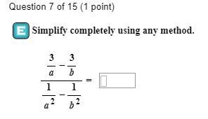 Simplifying Complex fractions using any method-example-1