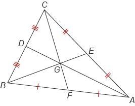 In △ABC, ​ GF=17 in. ​ What is the length of CF¯¯¯¯¯? Enter your answer in the box-example-1