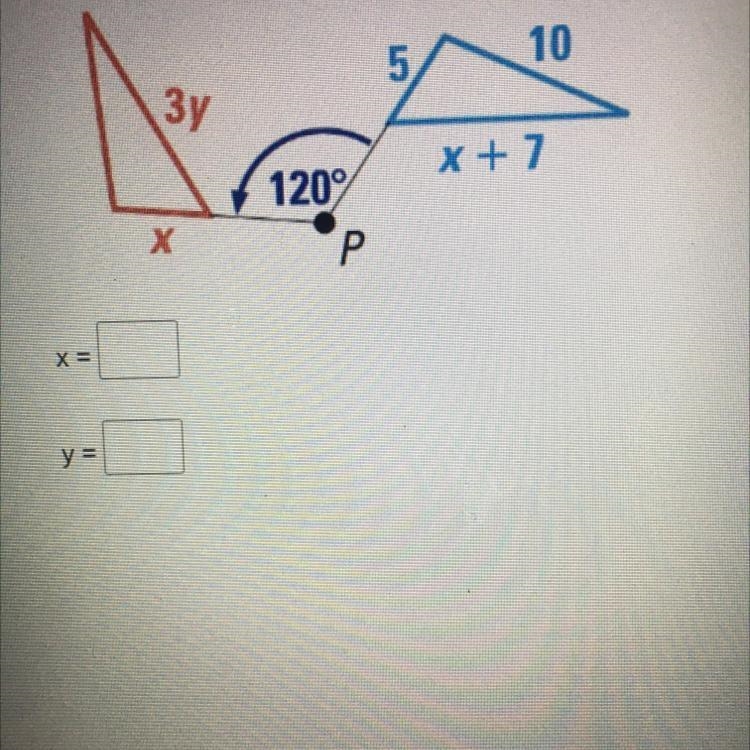 Given the rotation in the image below, solve for the values of x and y, HELPPPP-example-1