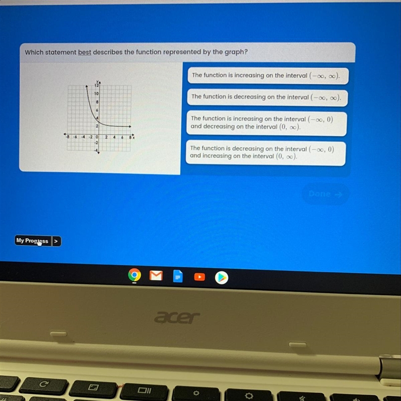 Which statement best describes the function represented by the graph-example-1