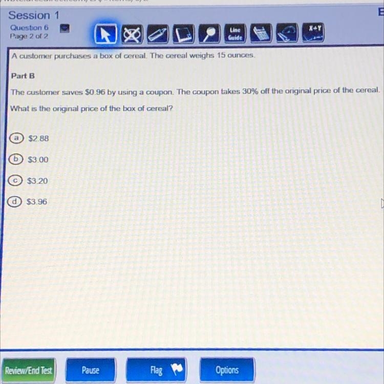 What is the original price of the box of cereal?-example-1