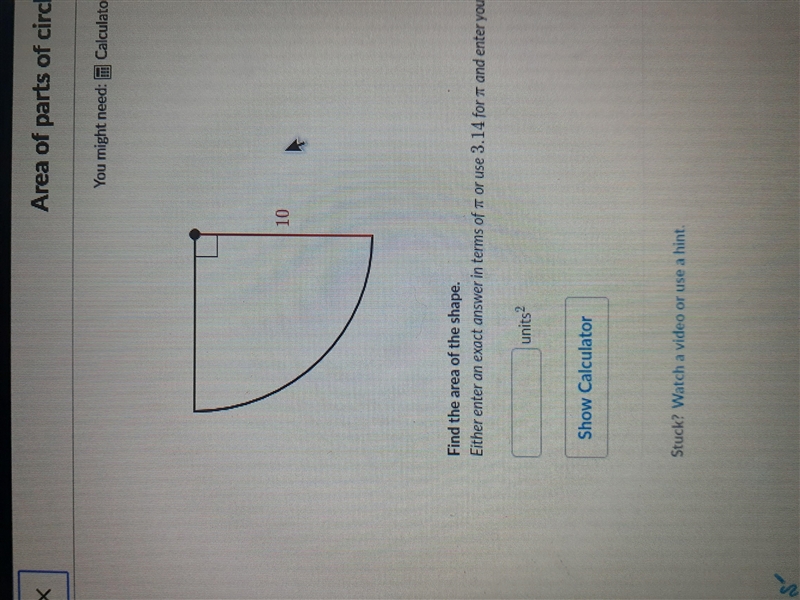 Find the area of the shape-example-1