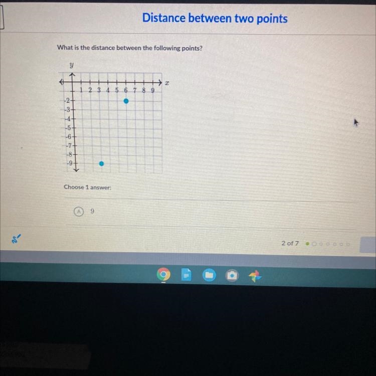 What is the distance between the following points?-example-1