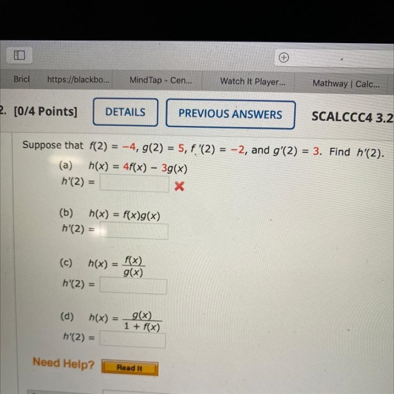 [Calc 1] stuck on how to do this. I know the product and quotient rules, I think if-example-1