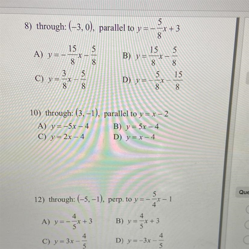 Write the slope intercept form of the equation. PLEASE HELP-example-1