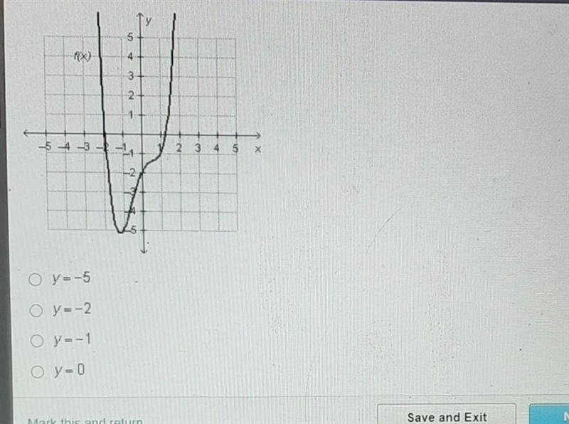 What is the value of the following function when x= 0?​-example-1