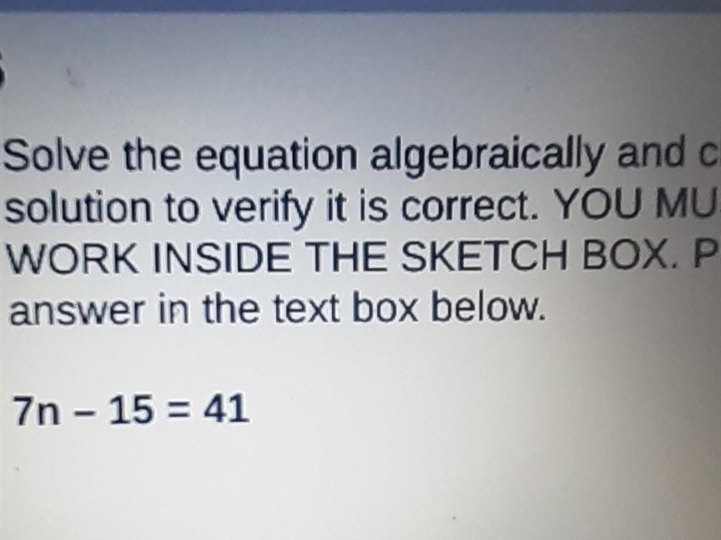 7n-15=41 What is the answer for n I will give you branlist​-example-1