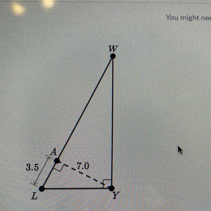 Find the length of LW-example-1