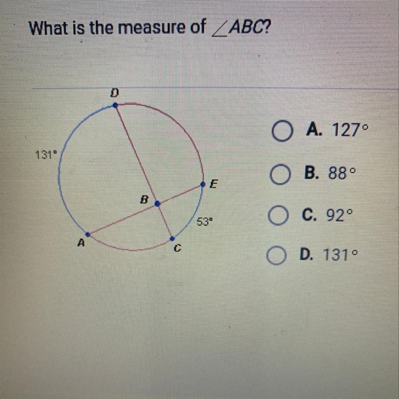 What is the measure of angle ABC? Please answer quickly!-example-1