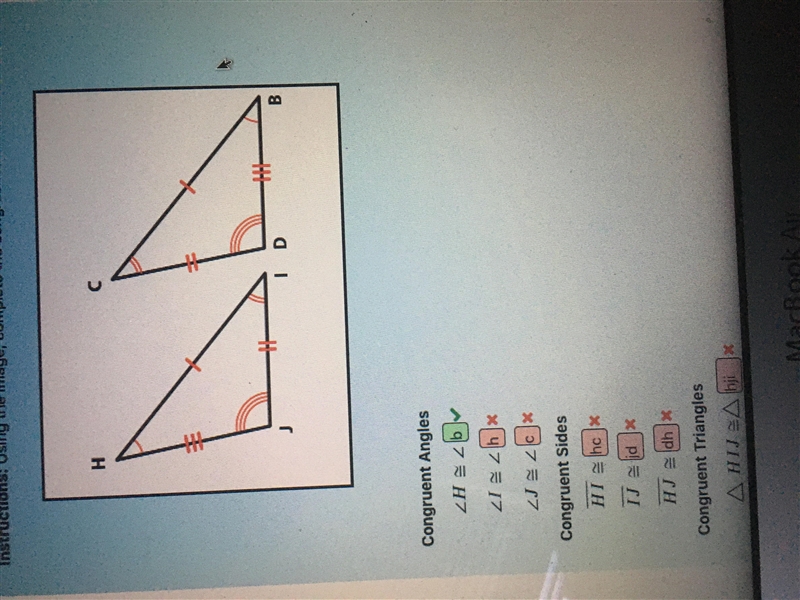 What are the congruent angles and sides???-example-1